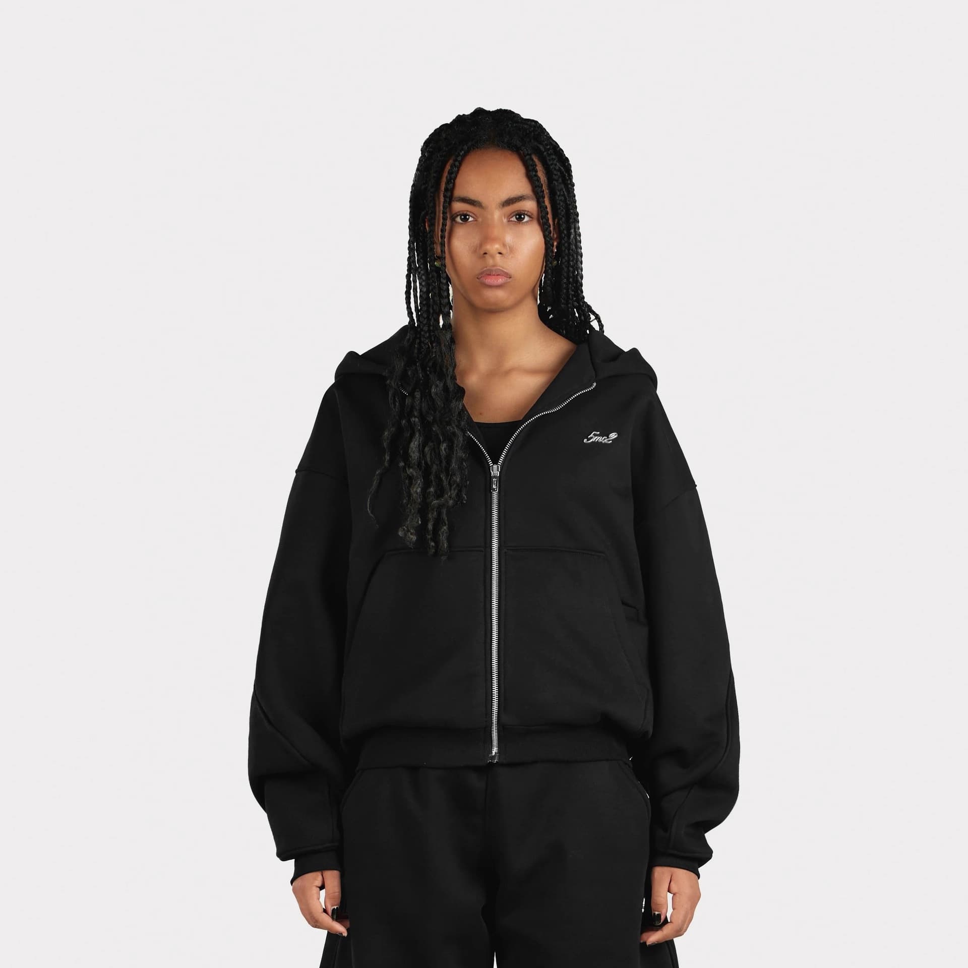 2025 European and American cross-border casual simple couple fashion hoodies solid color personalized label sweatshirts and sweatpants wholesale