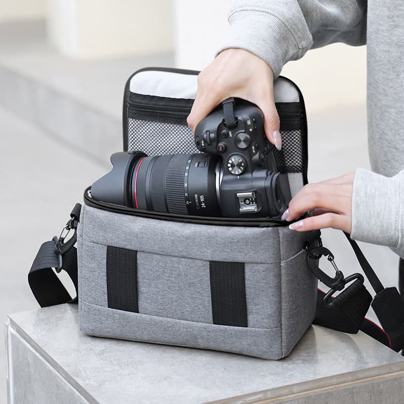 DSLR Camera Bag Mirrorless Camera Bag Travel Photography Bag Single Shoulder Crossbody Outdoor Bag Small Square Storage Bag