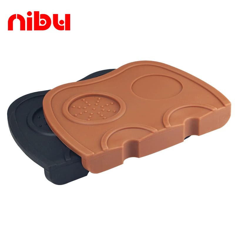 Coffee Tamper Mat Corner Mat Tamper Pad Anti-Slip Silicone Mat for Espresso Machine Coffee Tool Set