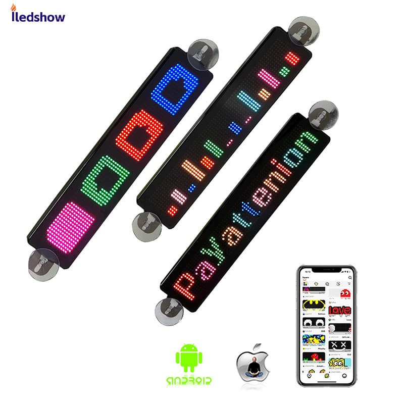 LED Display Number Board Scrolling Screen Car Advertising Screen Moving Text Screen Large Screen