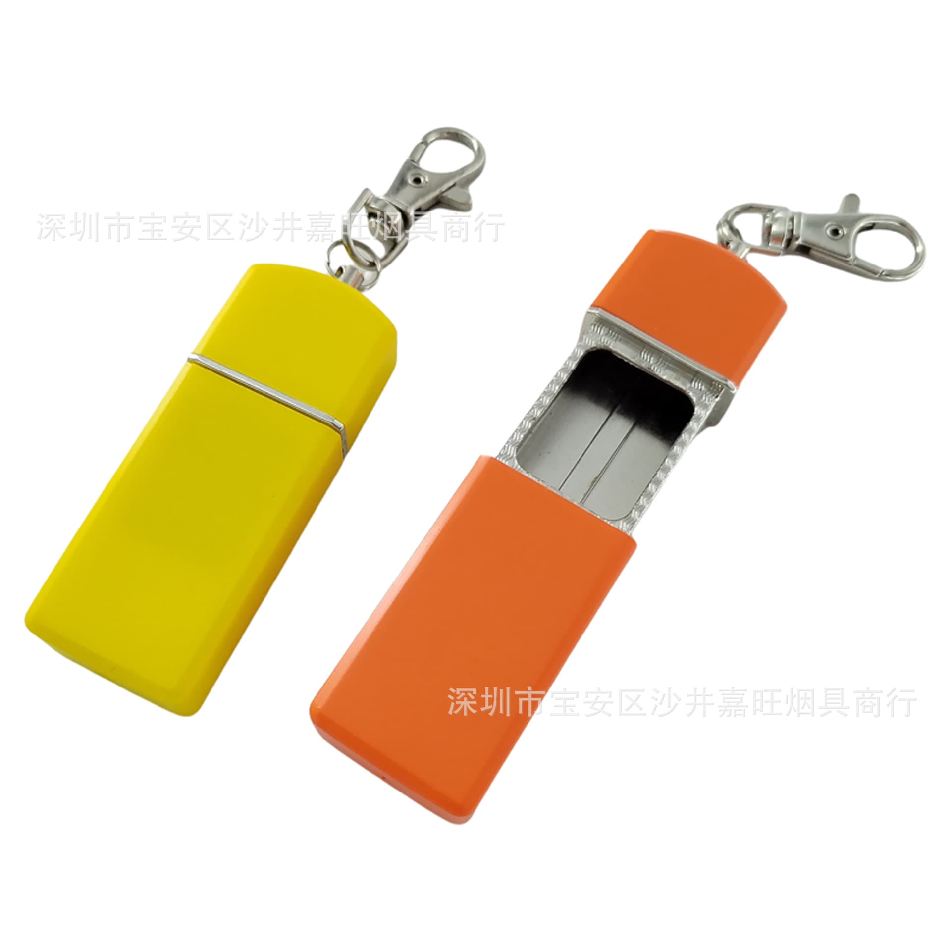 005 Metal Creative Portable Ashtray Pocket Keychain Mini Outdoor Eco-Friendly Ashtray
