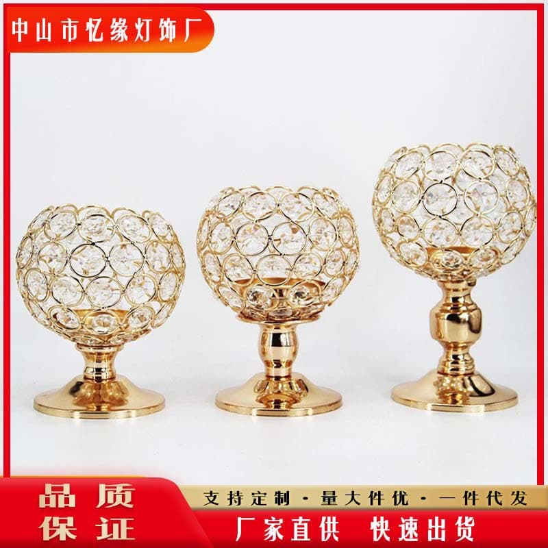 New Best-Selling European Wedding Prop Candle Holder Decor, Electroplated Iron Art Candle Holder, Creative Elegant Candle Stand Ornament