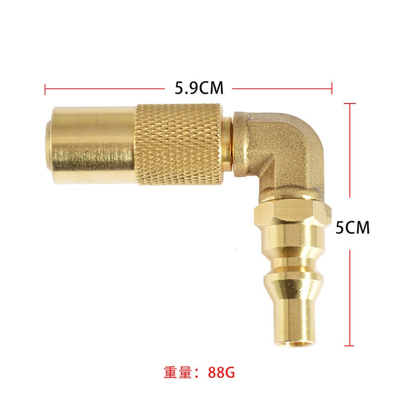 Propane Gas Brass Adapter Fits Blackstone 17 Tabletop Grill 5/8 Elbow