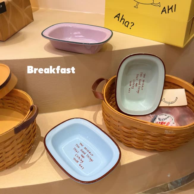 New Ins Minimalist British Series High-end Plates Grill Plate Fruit Plate Dessert Plate