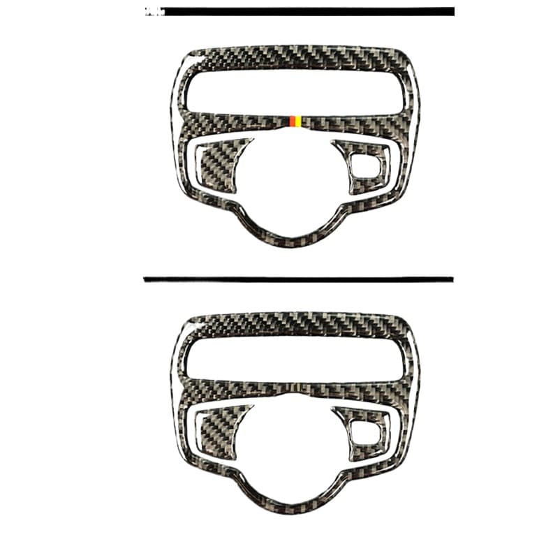 For Mercedes-Benz GLC260/C-Class C200180L Real Carbon Fiber Interior Modification Headlight Switch Decoration Sticker