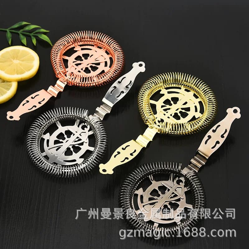 304 stainless steel creative ice separator, ice strainer, bar tool, ice block stopper filter, cocktail wine filter