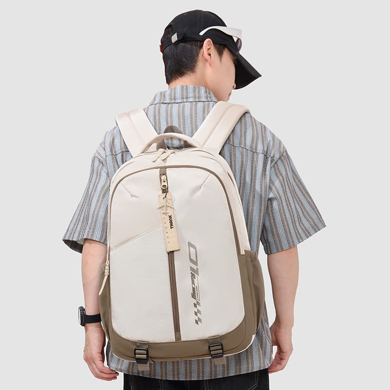 Minimalist Functional Tech Style Cool Backpack, Sun-Shining Handsome High School Sports Training Student Durable Backpack
