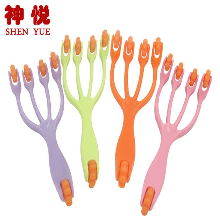 638 Shenyue Plastic Four-Claw Multi-functional Massage Roller for Head and Calf, Manufacturer Direct