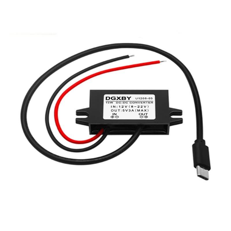 12V to 5V 3A Car DC Step-Down Module USB Phone Charger 8-22V to 5V Module USB Converter