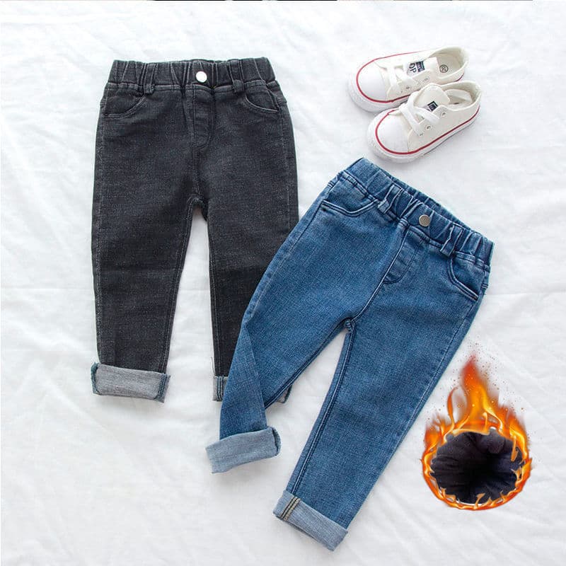 2026 New Spring, Autumn, and Winter Trendy Children's Pants, Warm Fleece Winter Clothing, Comfortable Kids' Essentials, Thickened Pants