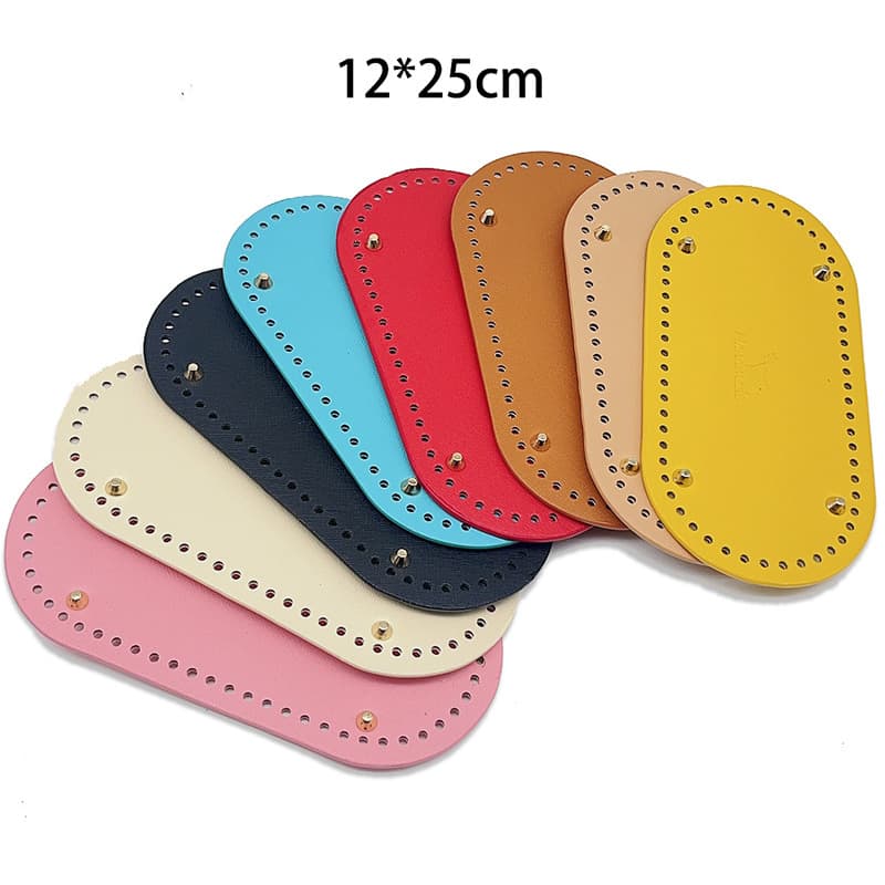 Reinforced 12-25cm Crochet Bag Bottom DIY Leather Bag Base Board Yarn Crochet Oval Bag Base Bottom