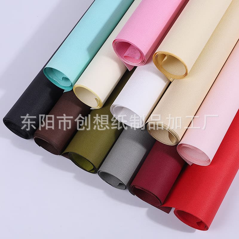 120g Classic Impregnated Linen Textured Paper, Gift Wrapping Paper, Book Cover Paper, Virgin Pulp Embossed Paper (In Stock)