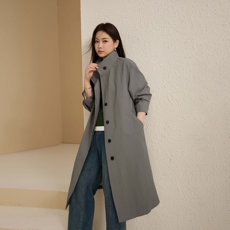 [Simple and Relaxed Long Trench Coat] Slim & Stylish Plus Size Women's Intellectual Commuter Coat, New Autumn 2025 Style for Curvy Women