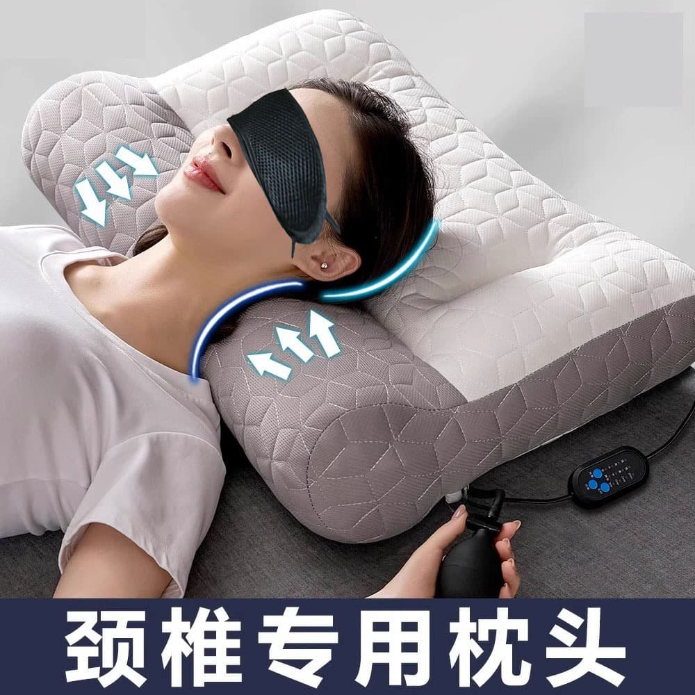 Live Stream Same Style Anti-Traction Latex Pillow Core Cervical Shaping Pillow for Home Use Single Fiber Sleep Neck Support Pillow