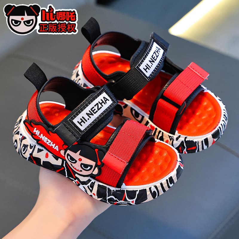 Summer children's slippers, non-slip soft-soled children's slippers, deodorant, cartoon children's slippers for small and medium-sized children