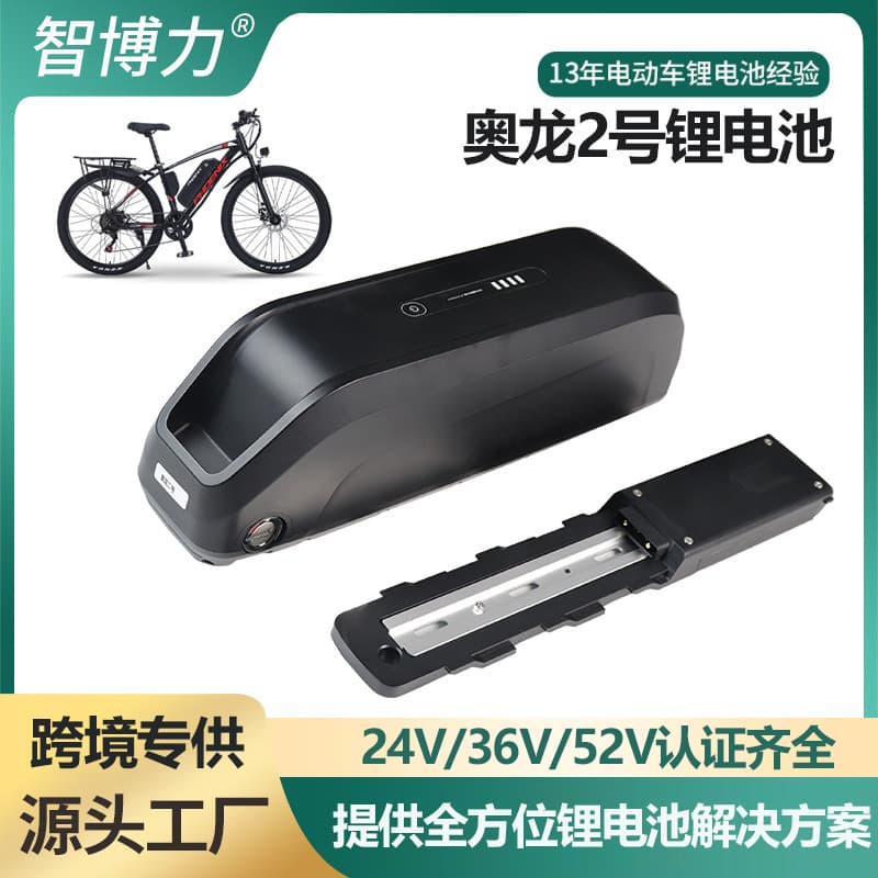 E-Bike Lithium Battery Pack Aolong No. 2 36V/48V Electric Mountain Bike Battery Explosion-proof and Waterproof Cell