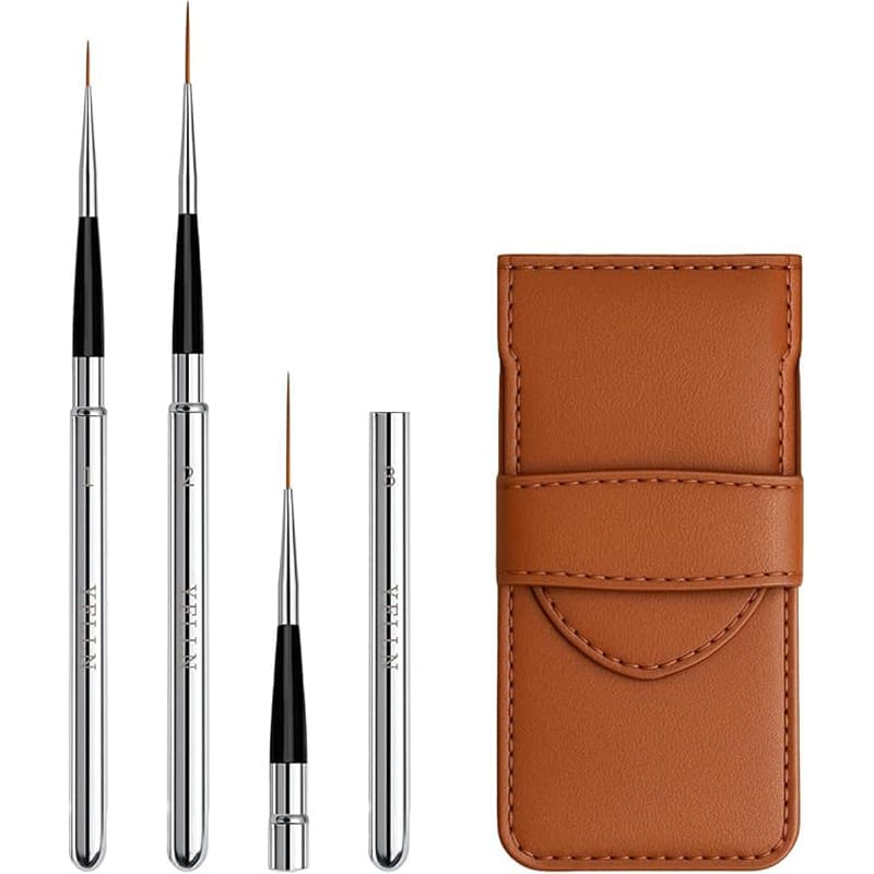2025 Hot Selling Stationery Bag PU Leather Pencil Ballpoint Pen Fountain Pen Case Retro Pen Pouch Double Pen Sleeve