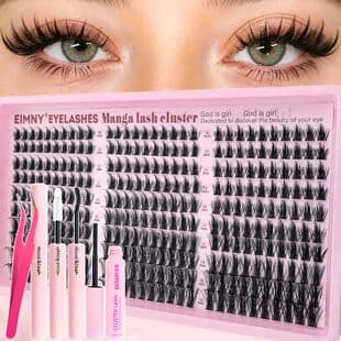 【Cross-border New】AM30D40D50D Segmented Lashes False Eyelash Kit New 300 Clusters Fluffy Lashes