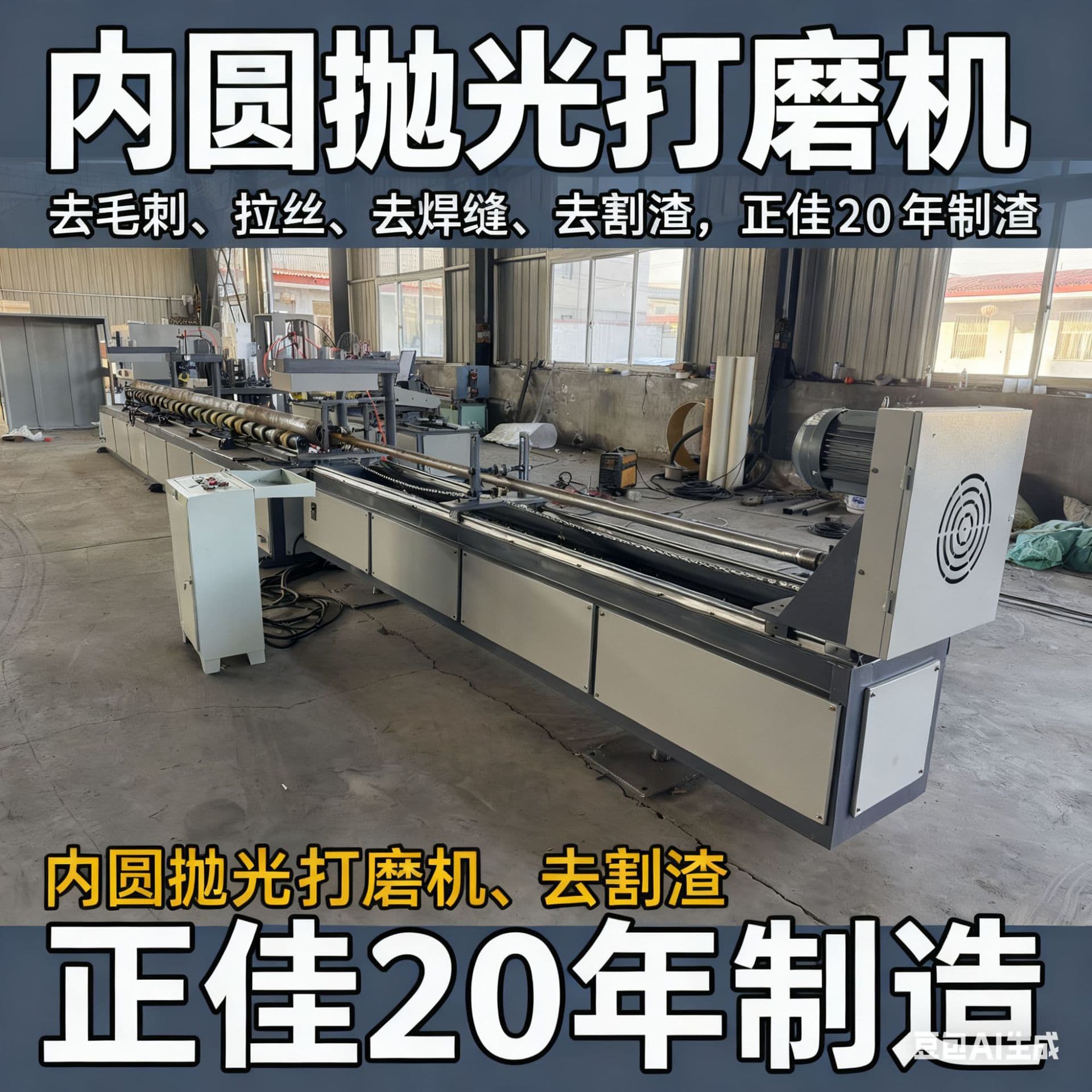 Automatic CNC Internal Weld Seam Remover - Stainless Steel/Aluminum/Copper Round Tube Inner Wall Polishing Machine