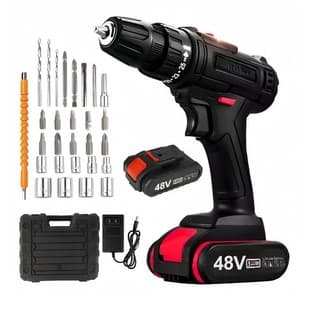 Electric Drill Screwdriver Multifunctional Electric Screwdriver, High-Power Impact Drill Dual-Speed Hand Drill, Cross-border Hot Seller Wholesale