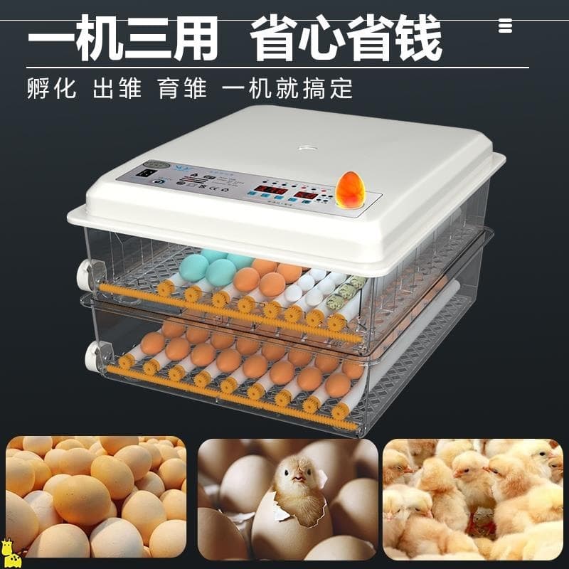 Fully Automatic Small Household Smart Egg Incubator for Duck, Goose, Quail, and Chicken Eggs