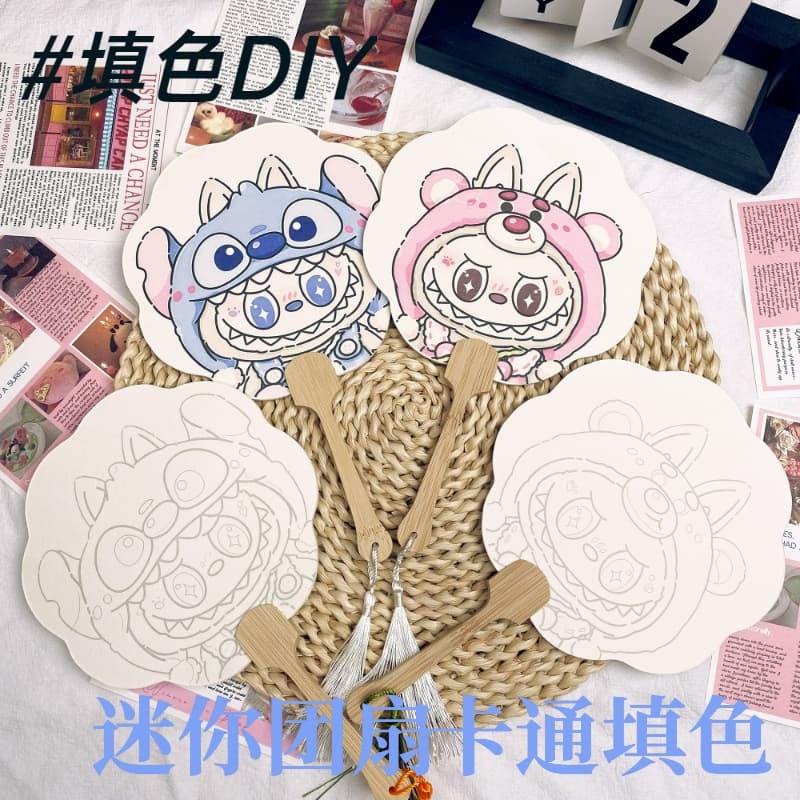 LABUBU cute doll coloring diy creative handmade 2025 new cute labubu DIY cross-border foreign trade