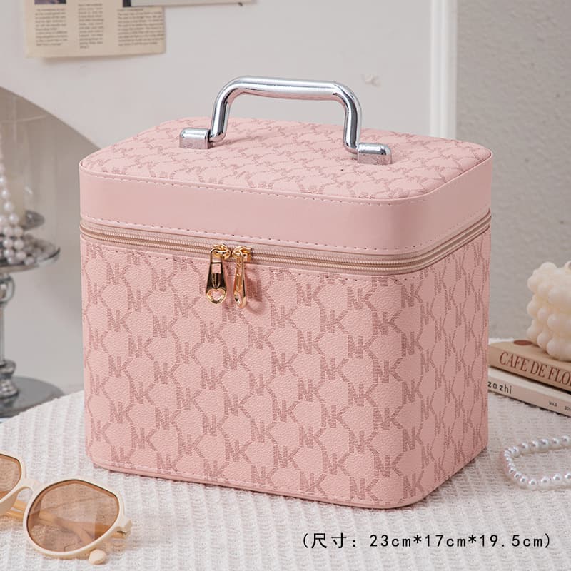 Wedding Bridesmaid Gift Makeup Case Gift Box Large Capacity Travel Home Skincare Organizer Handheld Case Beauty Storage