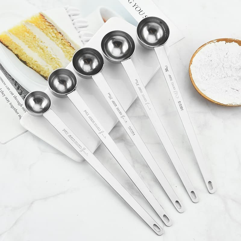 Wholesale 304 Stainless Steel Measuring Spoon Coffee Spoon Home Use Sugar Powder Spoon Flour Spoon Milk Powder Spoon Seasoning Spoon Baking Coffee