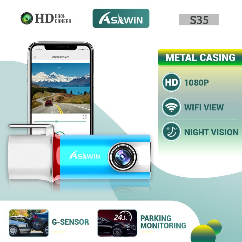 New high-definition driving recorder 1080P WIFI mobile phone interconnection DASH CAM factory direct sales