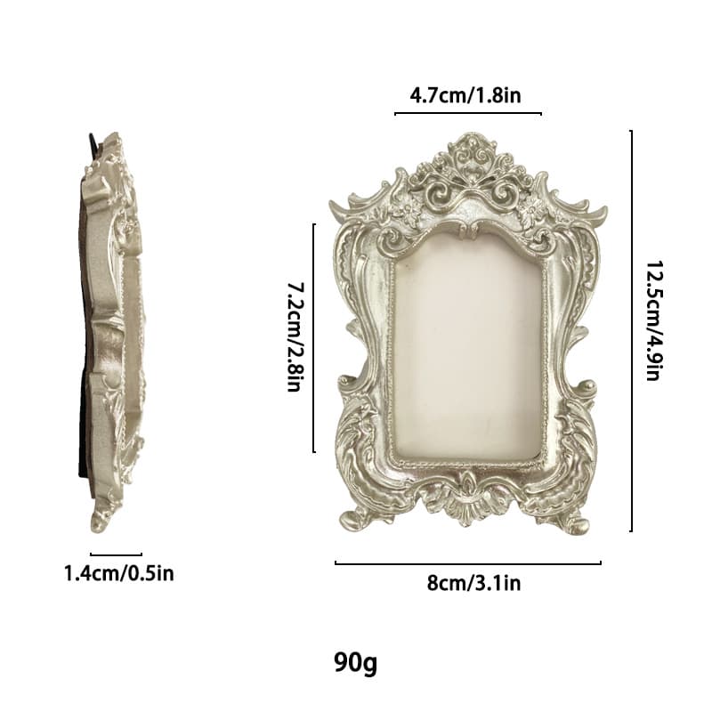 Photo Prop Victorian Style Light Luxury Vintage Resin Photo Frame Decoration European Ornament Display Stand
