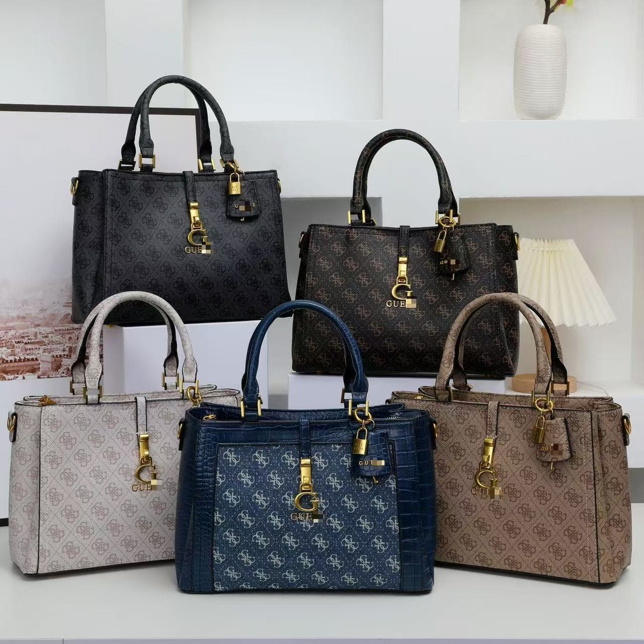 Gs new foreign trade high-end hanging G tote bag handbag fashion versatile letter presbyopia large bag cross-border women's