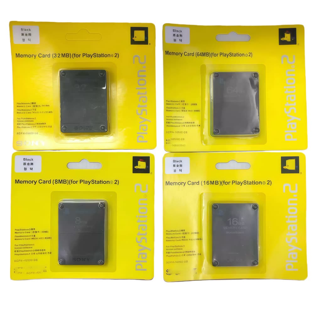 PS2 Memory Card with FMCB Function PS2 Storage Card 8MB/16MB/32MB/64MB Full Capacity No Data Loss