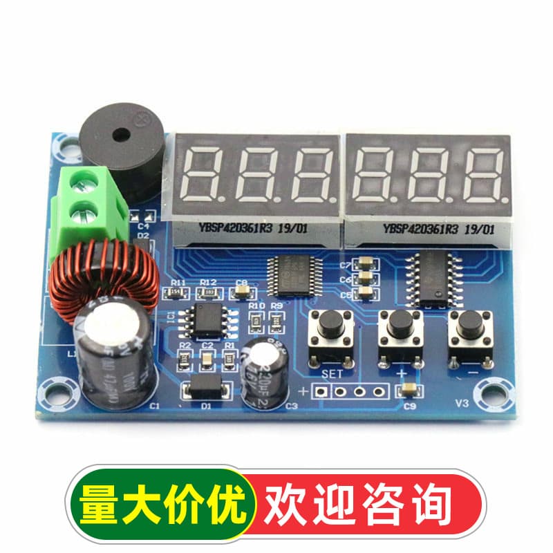 DC Voltage Power Display Module Voltage Remaining Percentage Display Shows Remaining Battery Voltage