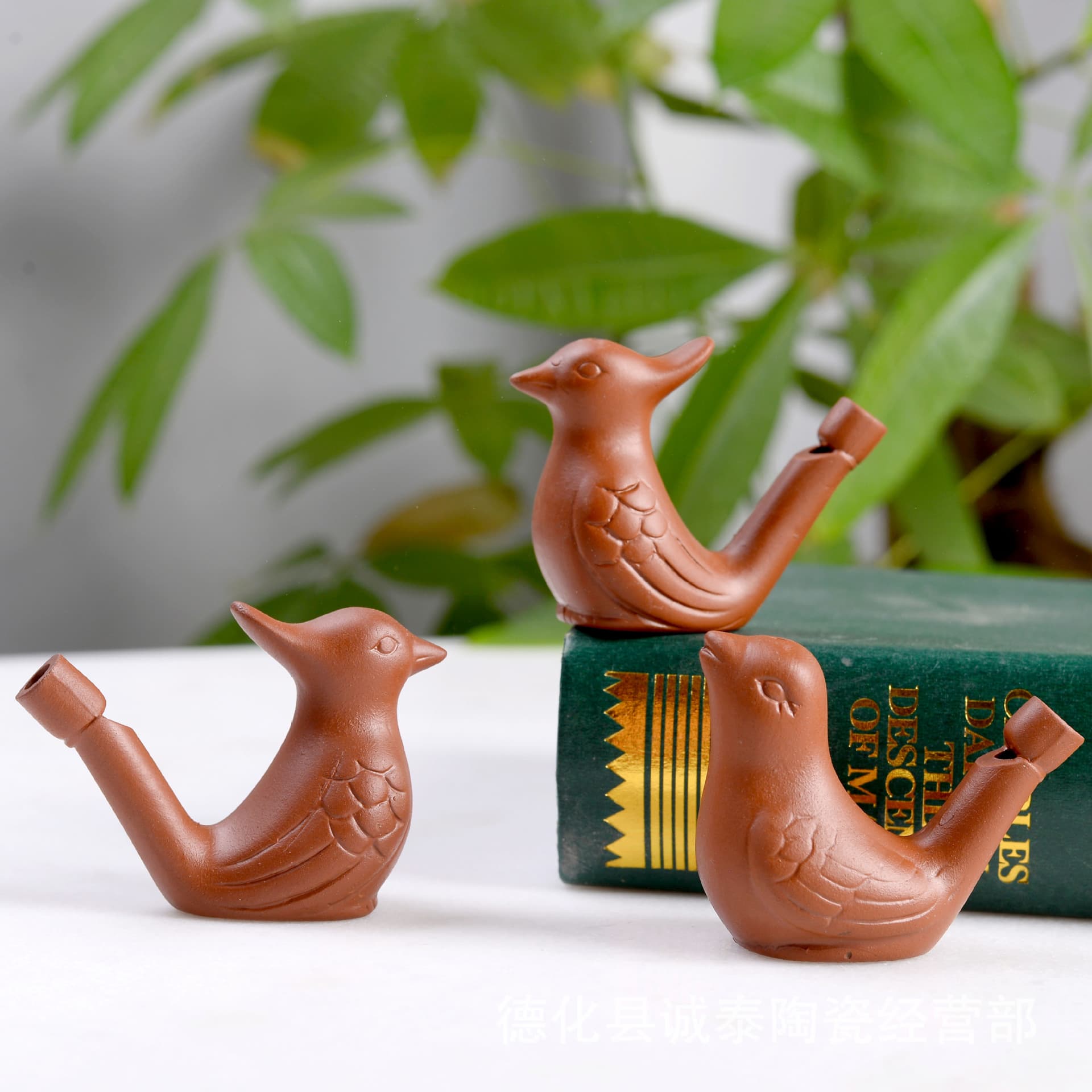Handmade Clay Craft Simulation Water Bird Whistle Children's Toy Stall Ring Gift Scenic Spot Souvenir