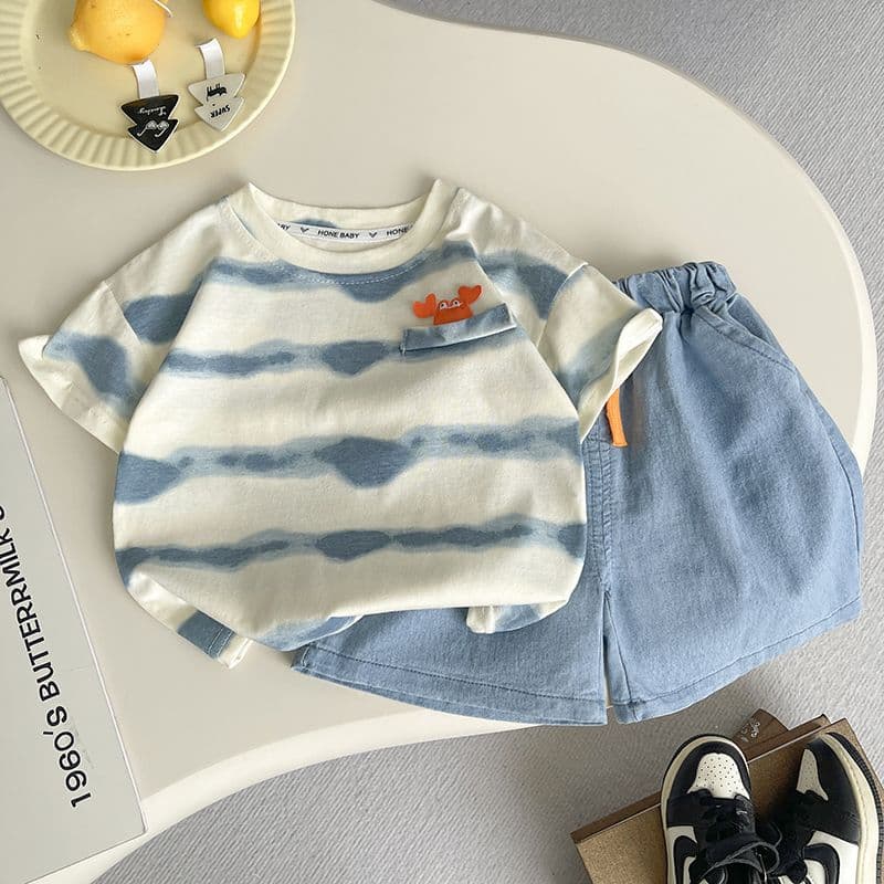 Vietnam Cross-Border Boys' Summer Short Sleeve Two-Piece Set