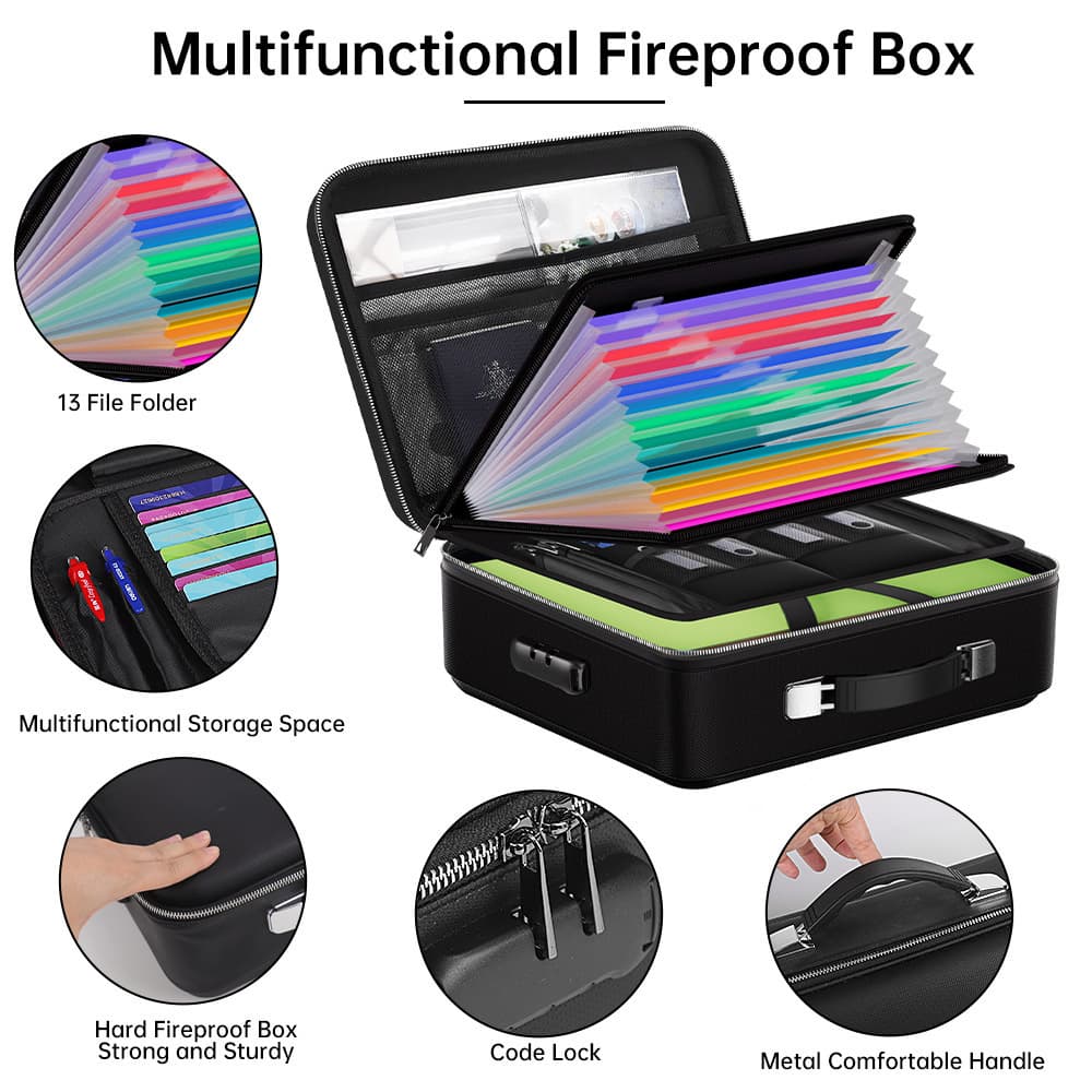 Amazon's best-selling new product, waterproof and fire-proof document storage bag, valuable information and documents collection fire-proof documents