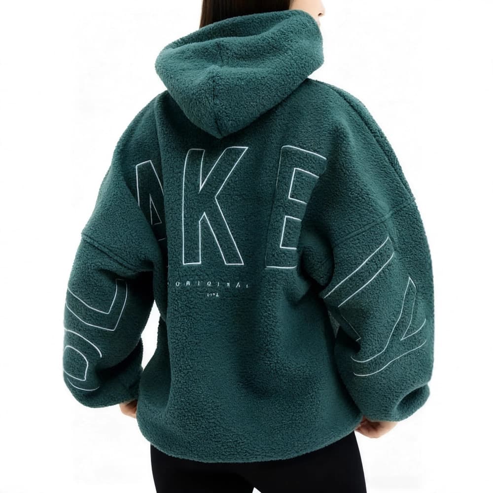 Lamb Velvet Hoodie Women's Loose Fit Overhead Autumn Winter Street Style Comfortable Casual Fashionable Hooded Sweatshirt