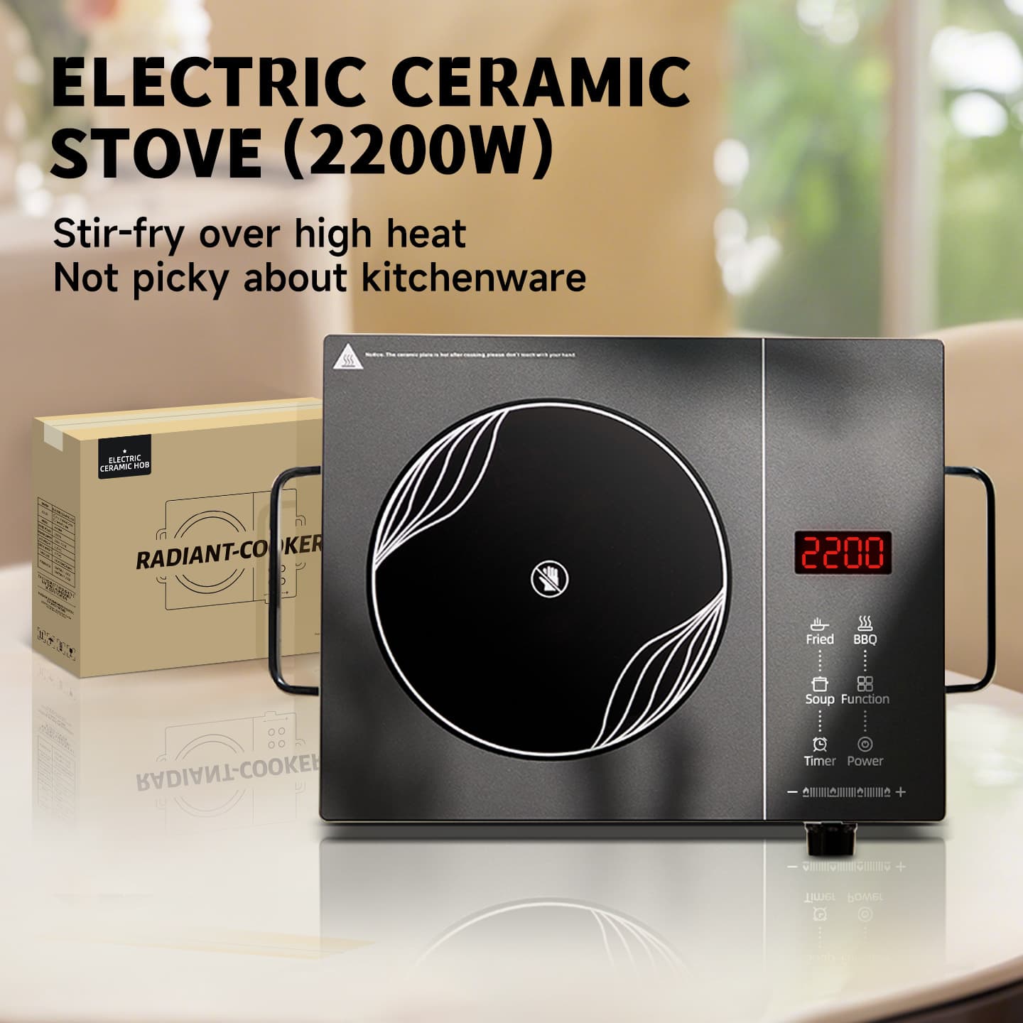 Foreign trade export induction cooker electric ceramic stove for home use without picking a pot around the stove for tea cooking stove cooking induction cooker