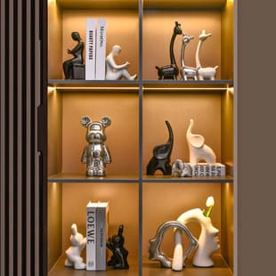 Luxury High-End Wine Rack, Wine Cabinet Decoration, Living Room Home Ornament, Violent Bear Ceramic Decoration