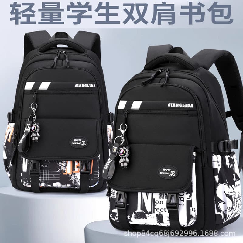 New Cross-Border Men's Travel Backpack, Outdoor Hiking Lightweight Large-Capacity Rucksack, Student Middle School Backpack for Boys and Girls