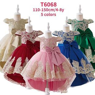 New European and American Style Girls' Formal Dresses