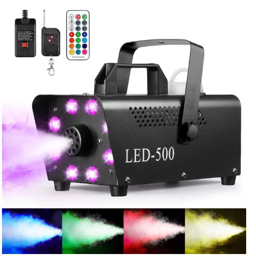 New Adjustable Color 8-LED 500W Smoke Machine Halloween Smoke Machine Room Smoke Machine Stage Light KTV