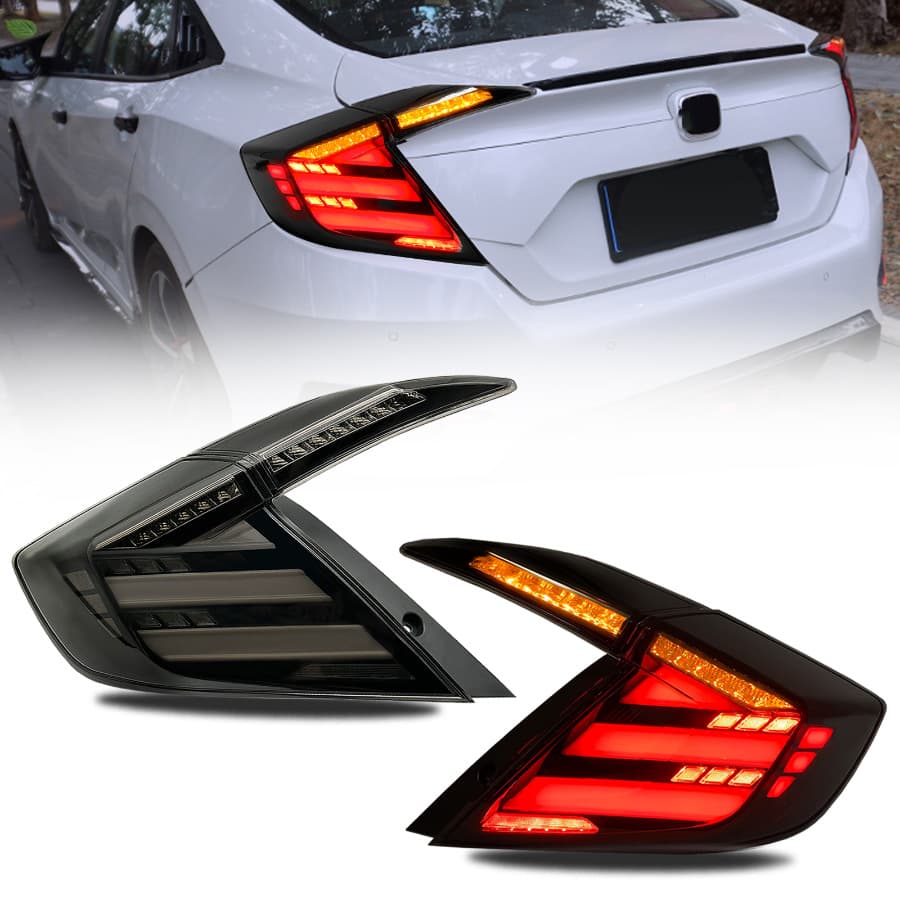 For 2016-2021 10th Gen Sedan Honda Civic LED Infinite Tail Light