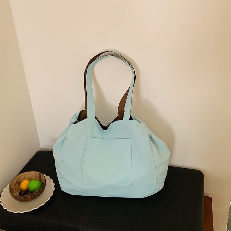 Cross-border Simple Vintage Chic Bag Women Large Capacity Tote Bag Commuter Bag Student School Bag Tote