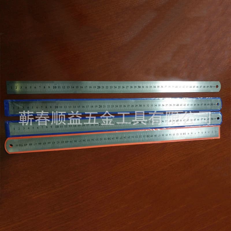 Surveying and Mapping Use 15CM-200cm Steel Straight Edge Thickened Stainless Steel Ruler Drawing Tool Spot Wholesale