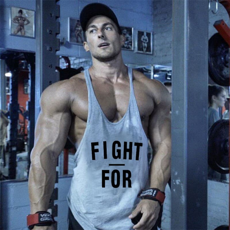 Men's Loose Fit Training Tank Top Muscle Vest Sleeveless Cotton Basketball Workout Bodybuilding Fashion Running Big Size
