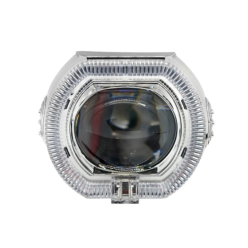 Motorcycle LED Spotlights 2.5 Inch Built-in Headlight Demon Eye Lens Front Light Electric Vehicle High/Low Beam Universal Modification