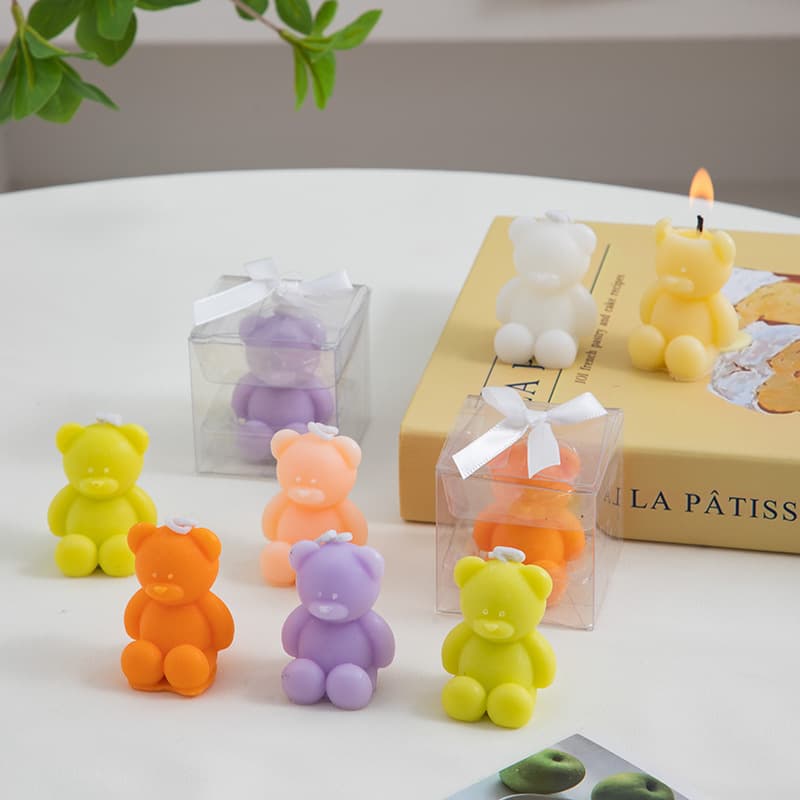 Creative Cute Bear Scented Candle, Romantic Atmosphere, Animal-Shaped Fragrance Ornaments, Handmade Souvenirs, Cross-Border