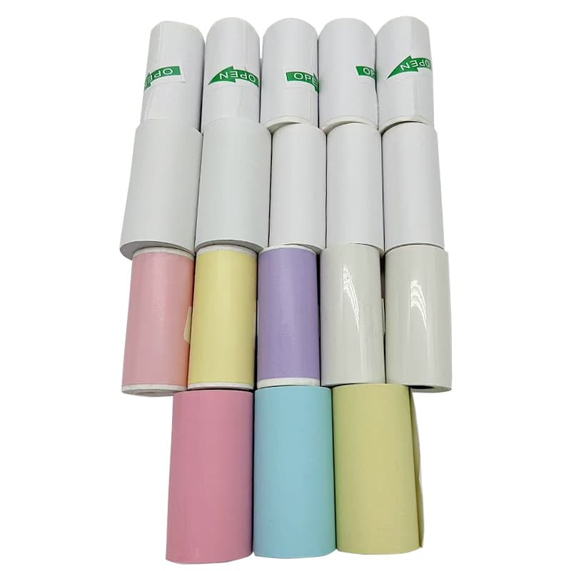 Cross-border 57×25 Error Printer Thermal Paper Compatible with MiaoMiaoJi, AiLiBear Color Sticker Print Paper