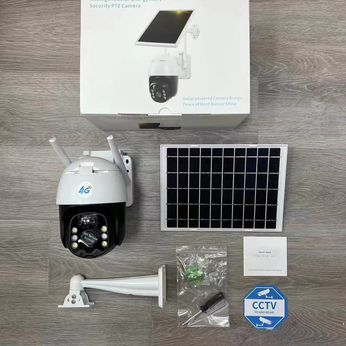 V380pro Outdoor Waterproof Solar PTZ Camera 2MP Pan/Tilt 4G Overseas Version WiFi Dome Camera